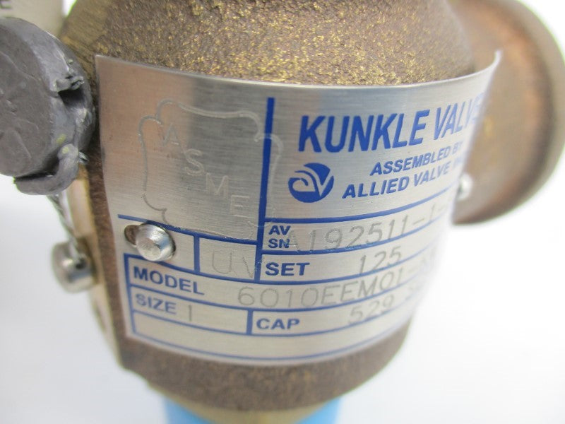 KUNKLE VALVE 6010EEM01-KM 125PSI 1" NSNP