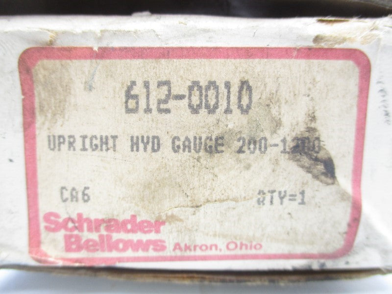 SCHRADER BELLOWS 612-0010 200-1200PSI NSMP