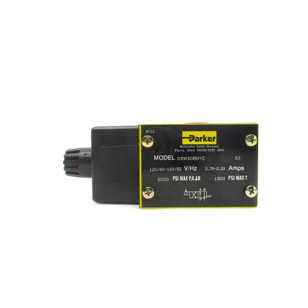 PARKER D3W30BNYC32 110-120V 0.79-0.93A 5000PSI NSNP