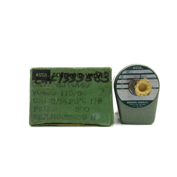 ASCO 8314A49 115V 300PSI 1/8" NSMP