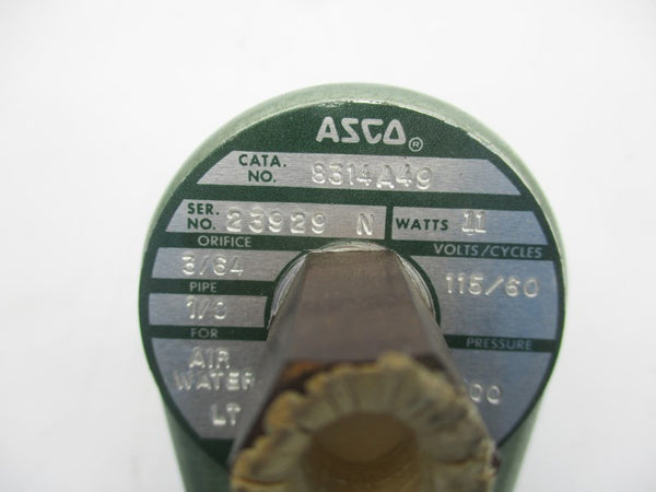 ASCO 8314A49 115V 300PSI 1/8" NSMP