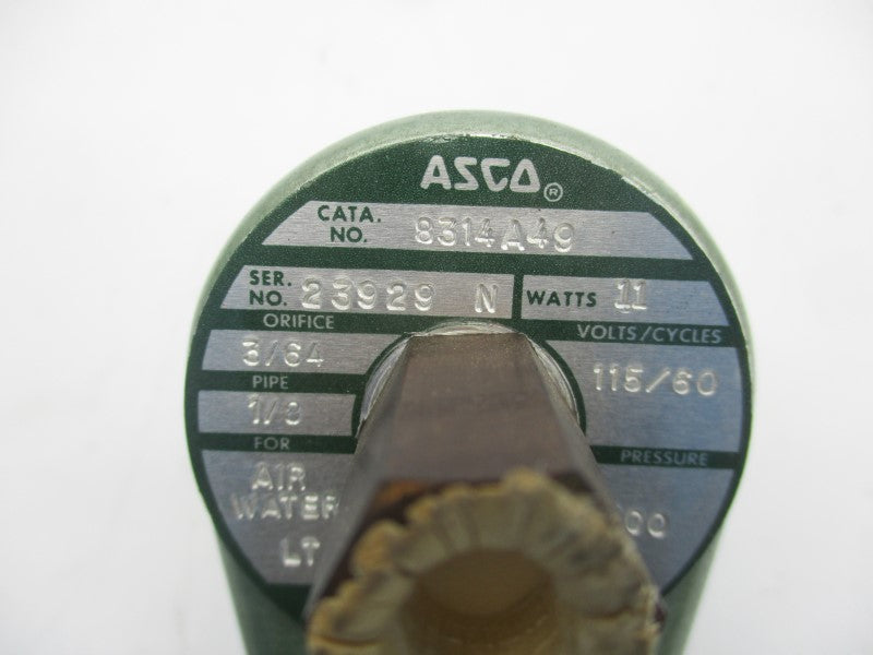 ASCO 8314A49 115V 300PSI 1/8" NSMP