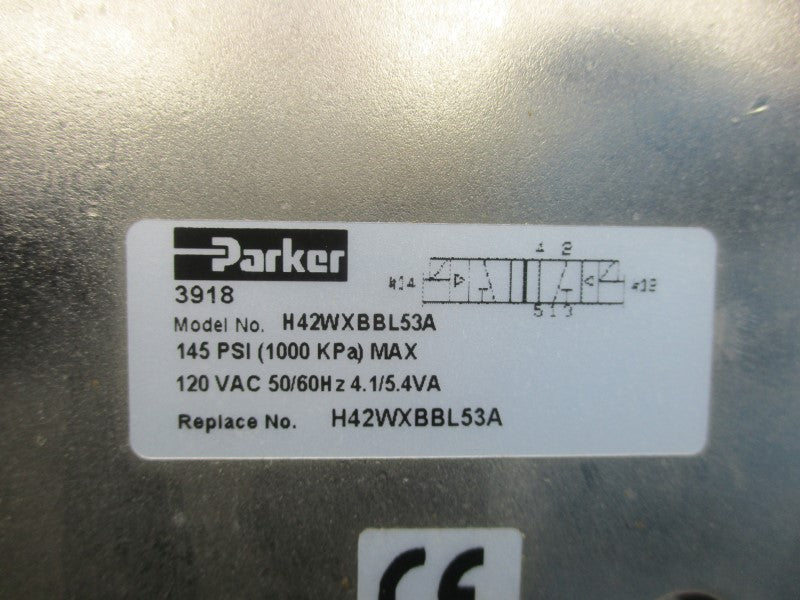 PARKER H42WXBBL53A 120VAC 145PSI NSNP