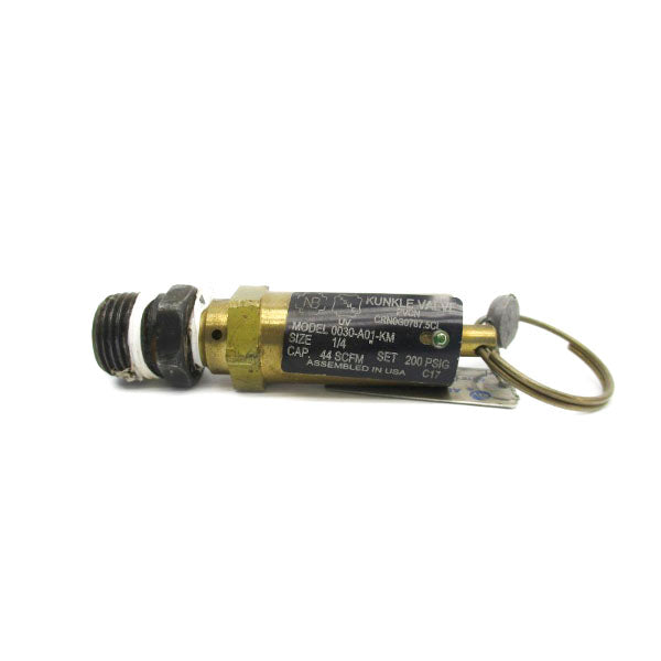 KUNKLE VALVE 0030-A01-KM 200PSI 1/4" UNMP