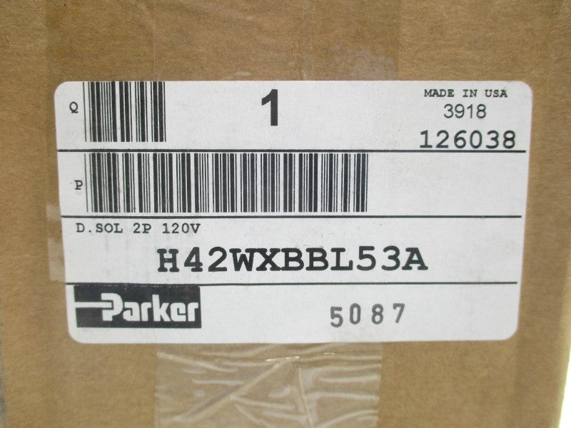 PARKER H42WXBBL53A 120V 145PSI NSFS