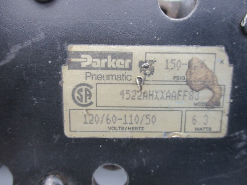 PARKER 4522AHXXAAFF83 110/120V 150PSI UNMP