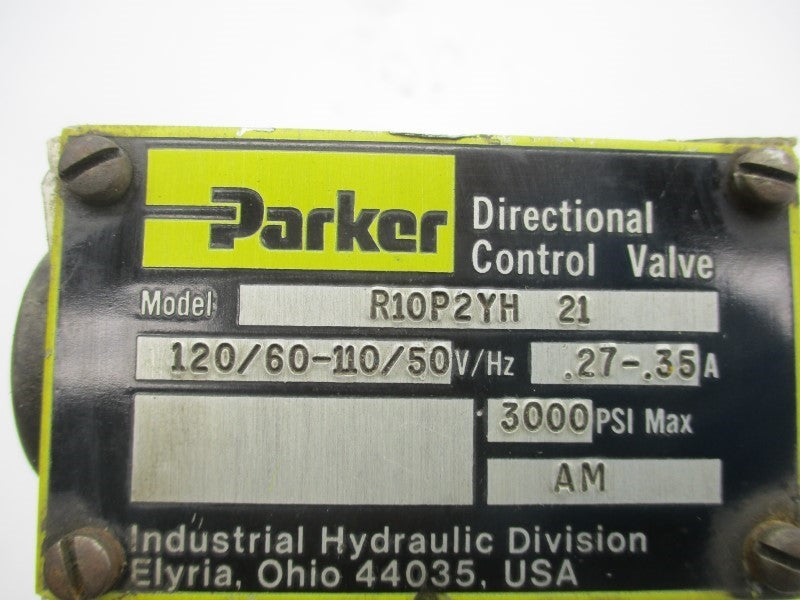 PARKER R10P2YH-21 110/120V .27-.35A 3000PSI UNMP