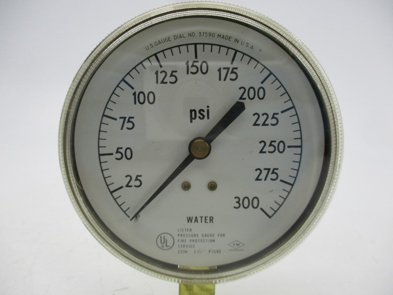 GAUGE P1590 0-300PSI 1/4" NSMP