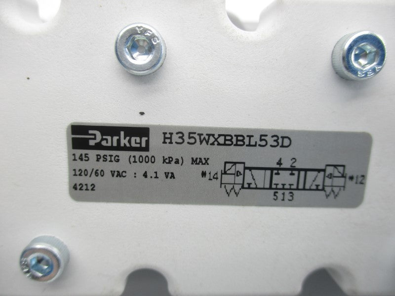 PARKER H35WXBBL53D 120VAC 145PSI NSMP