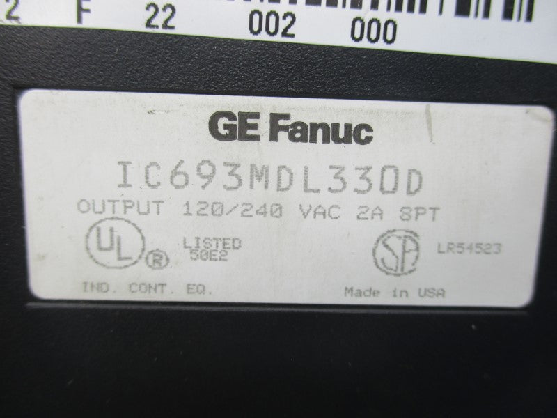 FANUC IC693MDL330D 120/240VAC 2A UNMP