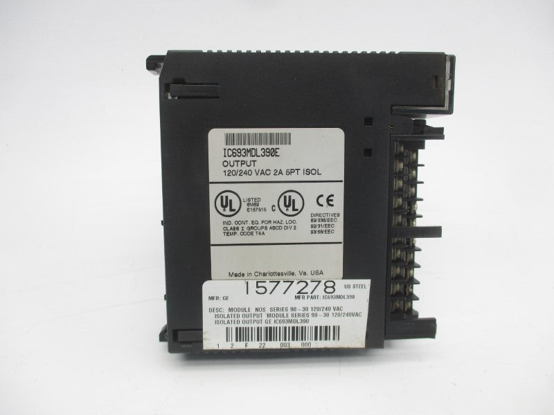 FANUC IC693MDL390E 120/240VAC 2A UNMP