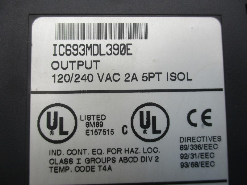 FANUC IC693MDL390E 120/240VAC 2A UNMP