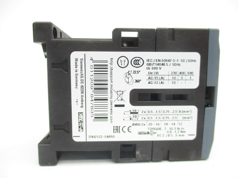 SIEMENS 3RH2122-1AP60 220/240V NSNP