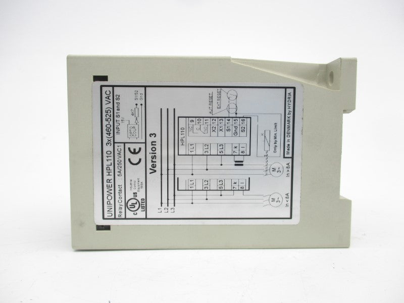 UNIPOWER HPL110/460 460-525VAC 5A NSNP