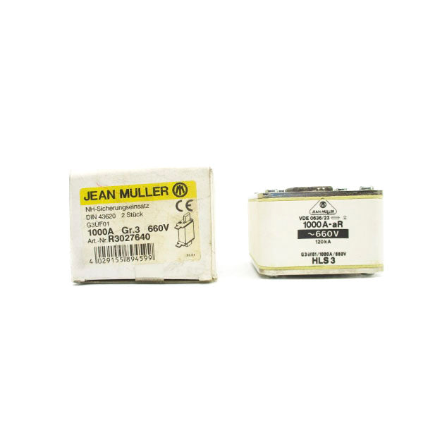 JEAN MULLER R3027640 HSL3-1000-AR 660V 1000A (PKG OF 2) NSMP