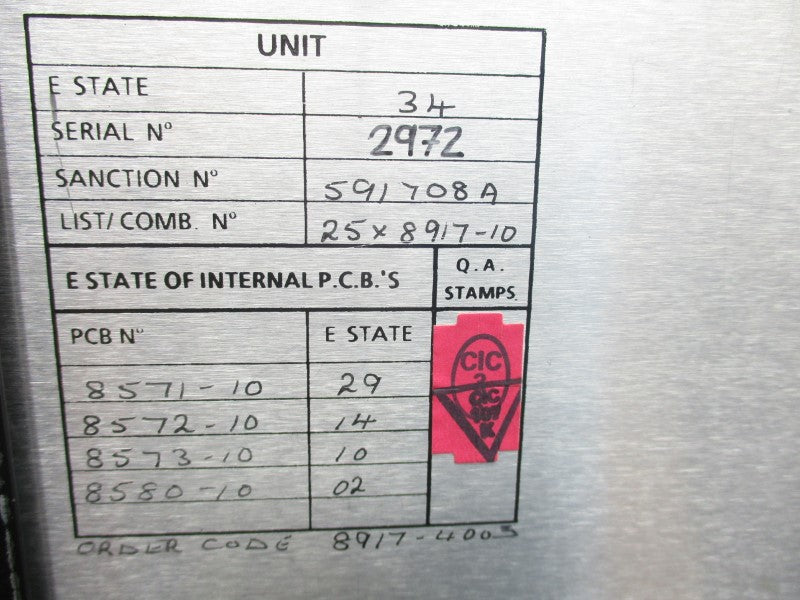 GEM80 8917-4003 110/220VAC 4.8/2.5A NSNP