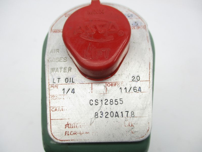 ASCO 8320A178 110/120V 20PSI 1/4" UNMP