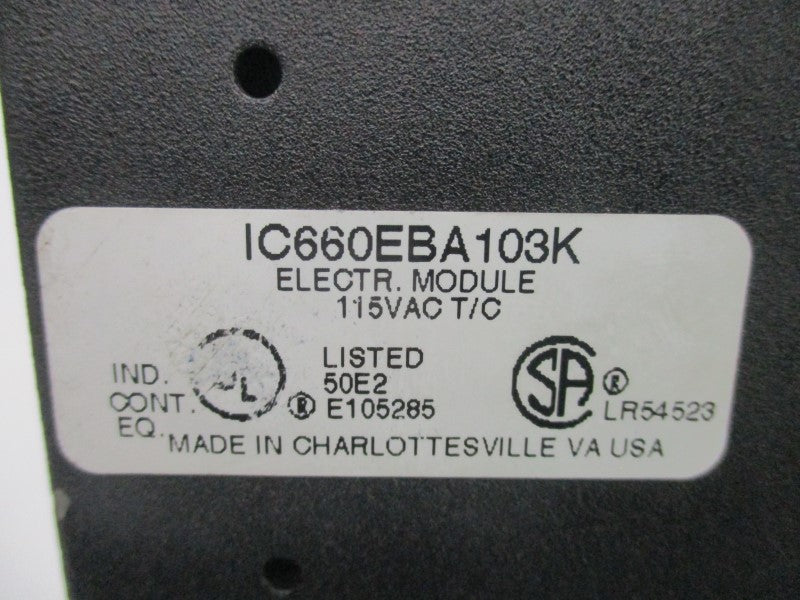 FANUC IC660EBA103K IC660BBA103 115V .1A UNMP