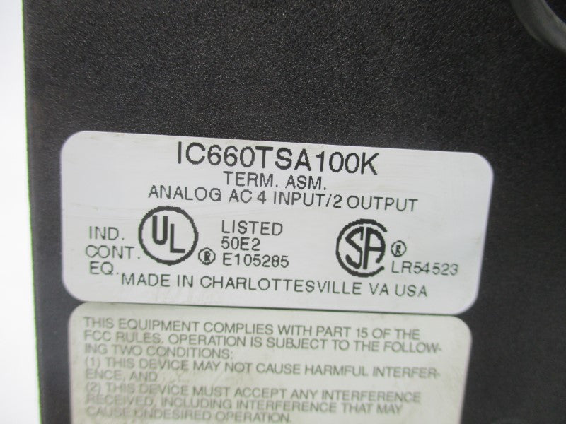FANUC IC660TSA100K IC660BBA100 115V .1A UNMP