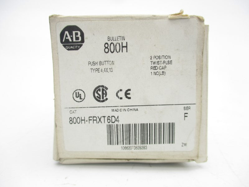 ALLEN BRADLEY 800H-FRXT6D4 SER. F (AS PICTURED1) (WH) NSMP
