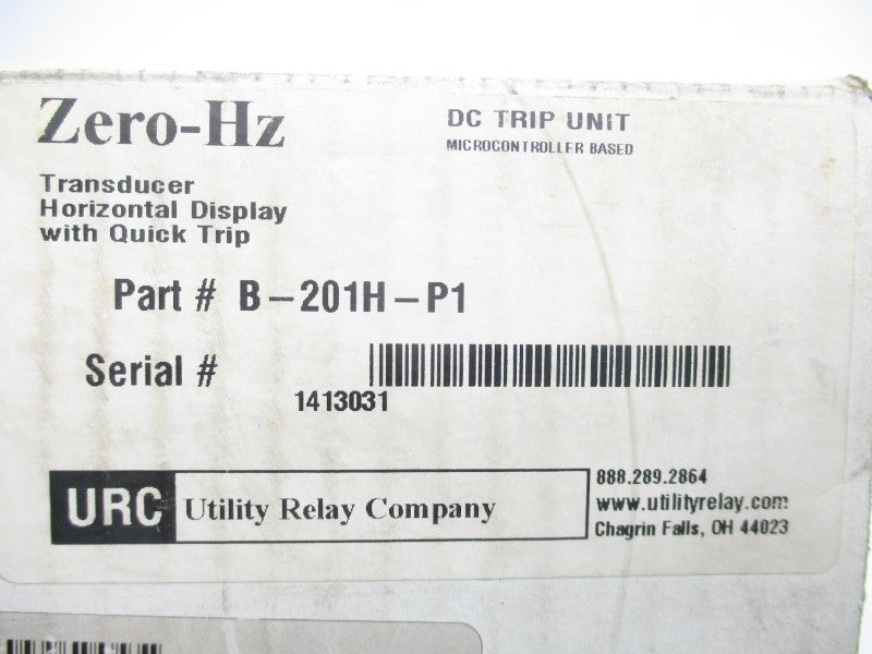 UTILITY RELAY COMPANY B-201H-P1 265VAC 75A NSMP