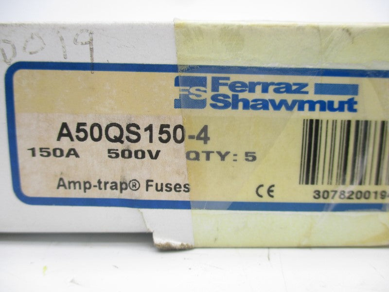FERRAZ SHAWMUT A50QS150-4 500V 150A (PKG OF 5) NSMP