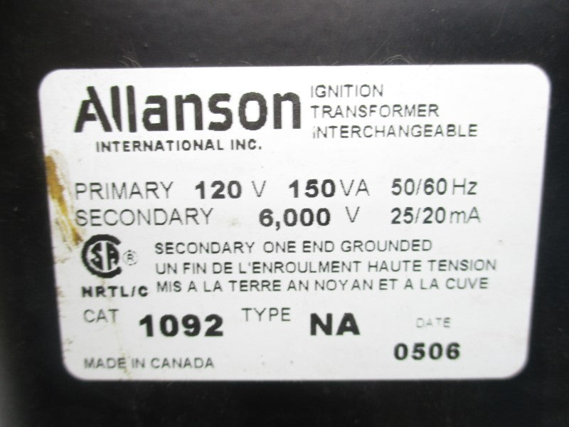 ALLANSON 1092NA 120V NSMP