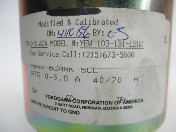 YOKOGAWA YEW103-131-LSUJ 0-5000ACA NSNP