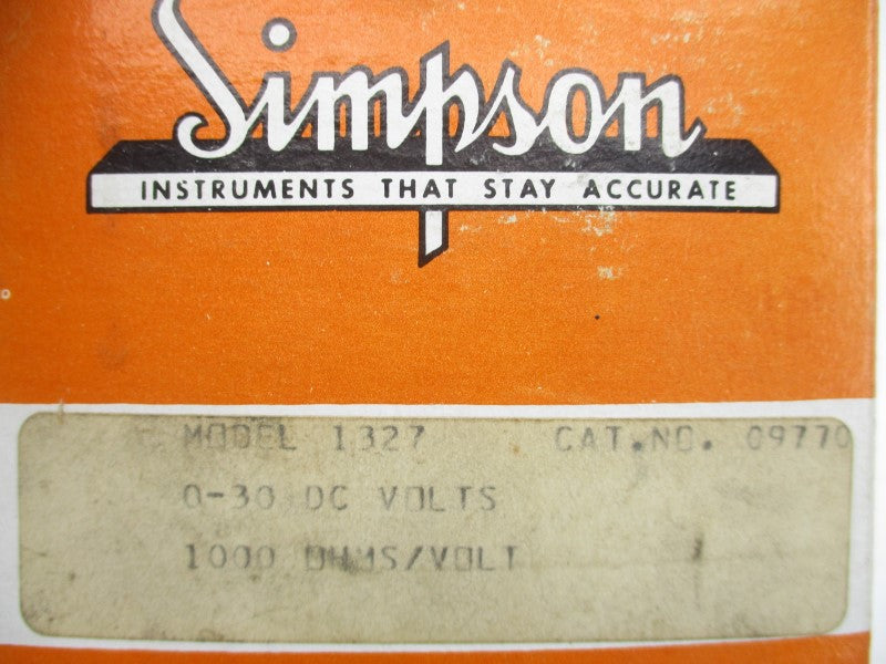 SIMPSON 09770 0-30VDC NSMP