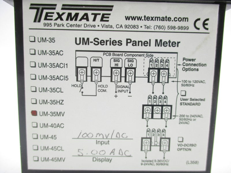 TEXMATE UM-35MV NSNP