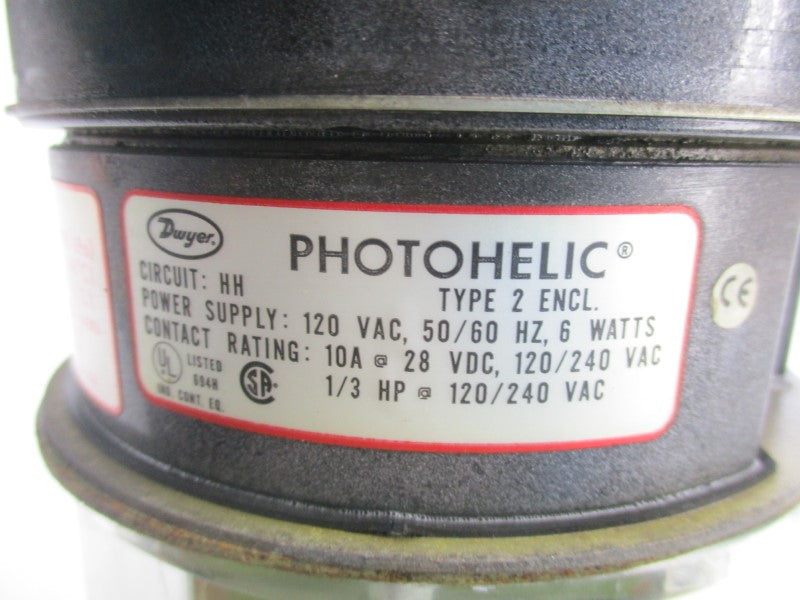 DWYER 3004C 120VAC 10A 25PSI 0-4 UNMP