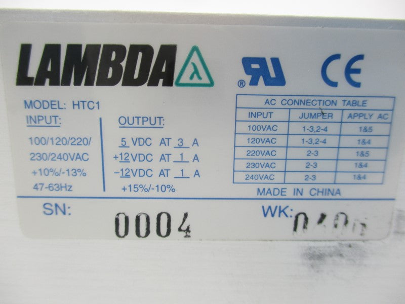 LAMBDA HTC1 230/240VAC NSMP
