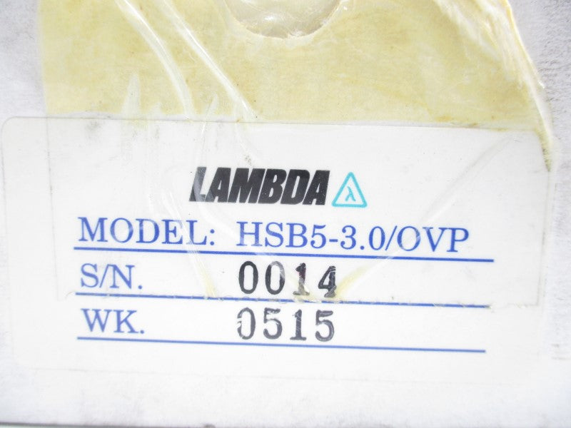 LAMBDA HSB5-3.0/OVP 230/240VAC NSMP