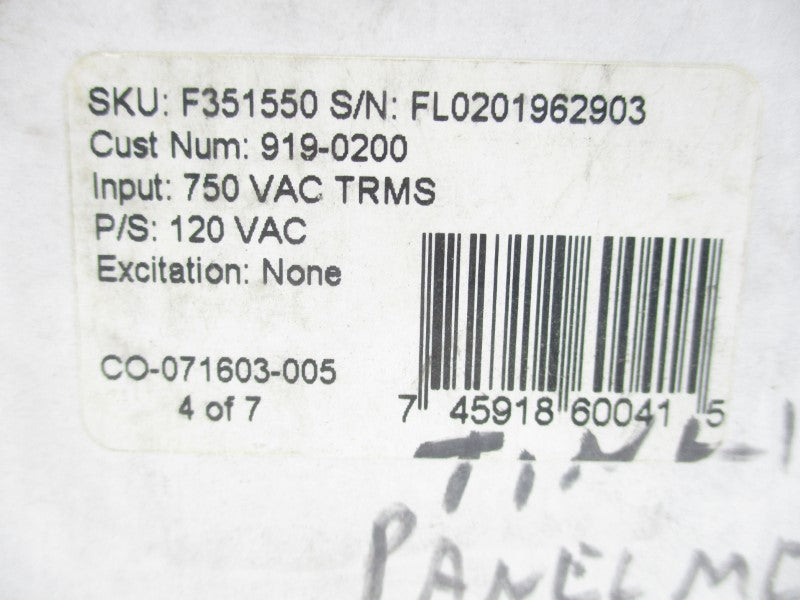 SIMPSON F351550 120VAC NSMP