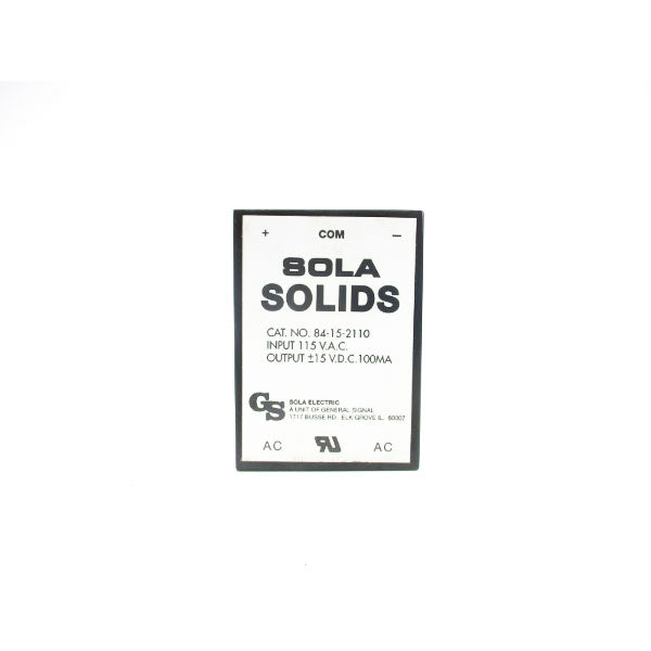 SOLA ELECTRIC 84-15-2110 115VAC NSNP