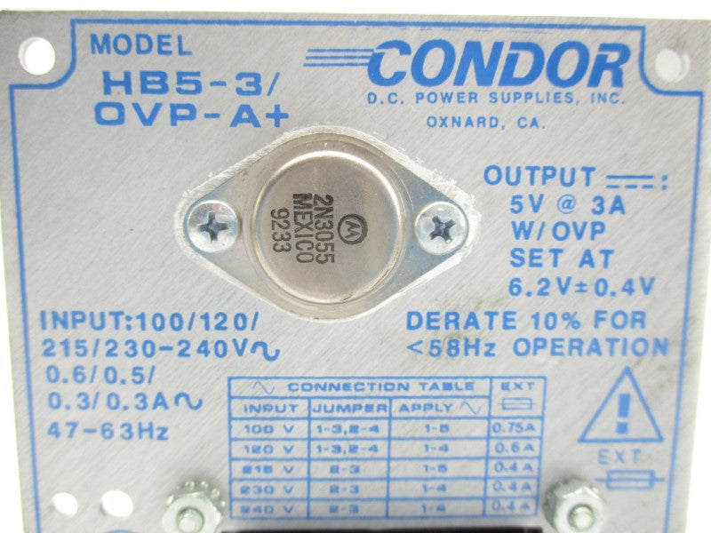 CONDOR HB5-3/OVP-A+ 230-240V 0.3/0.3A NSMP
