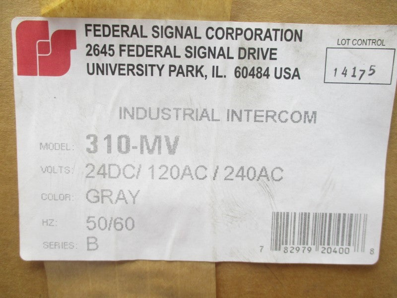 INDUSTRIAL SPARE PART 310-MV SER. B 120/240VAC 0.260A NSMP