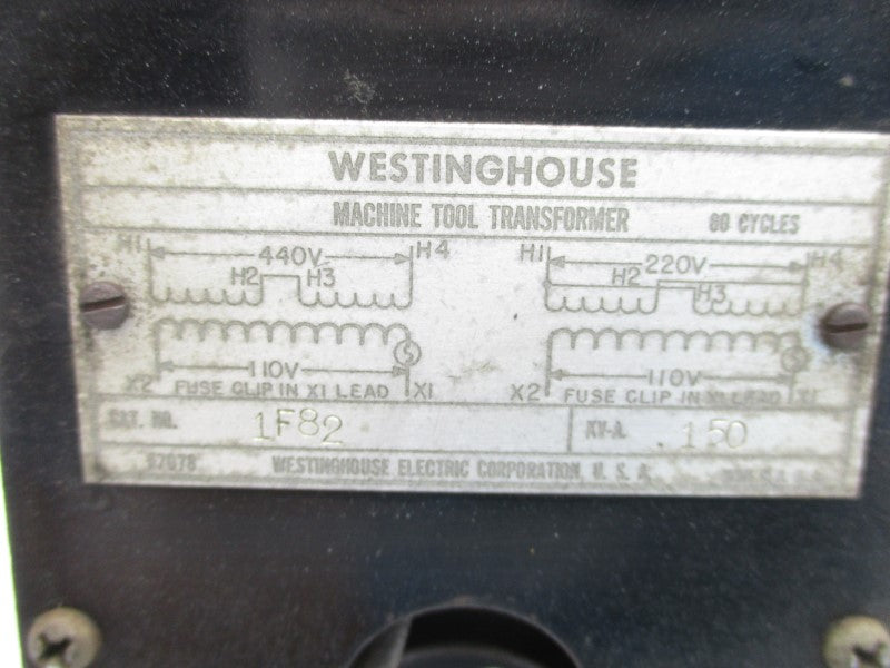 WESTINGHOUSE 1F82 110/220-440V .150KV-A UNMP