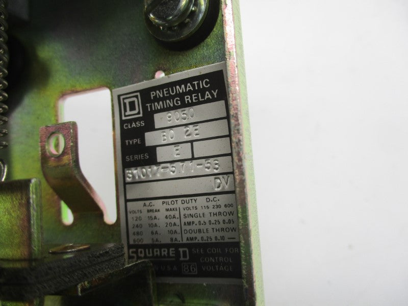 SQUARE D 9050BO2E SER. E 110/120V NSNP
