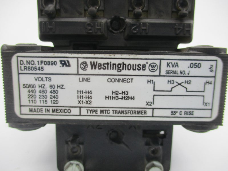 WESTINGHOUSE 1F0890 480V .050KVA NSNP