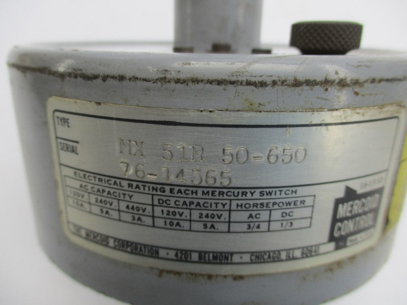 MERCOID CONTROL MX51R50-650 440V 3A UNMP