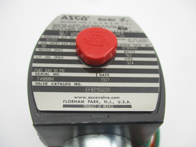 ASCO EF8215G030 110/120V 50PSI 3/4" NSMP