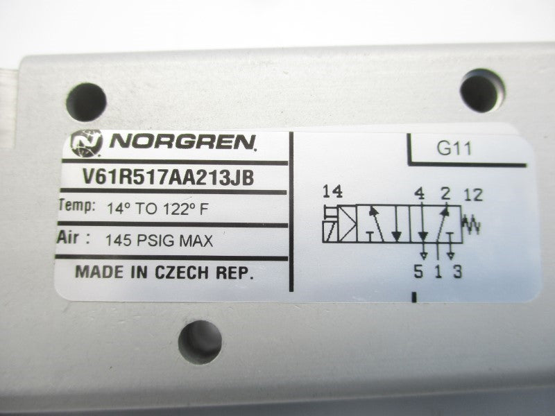 NORGREN V61R517AA213JB 24VDC 145PSI NSMP