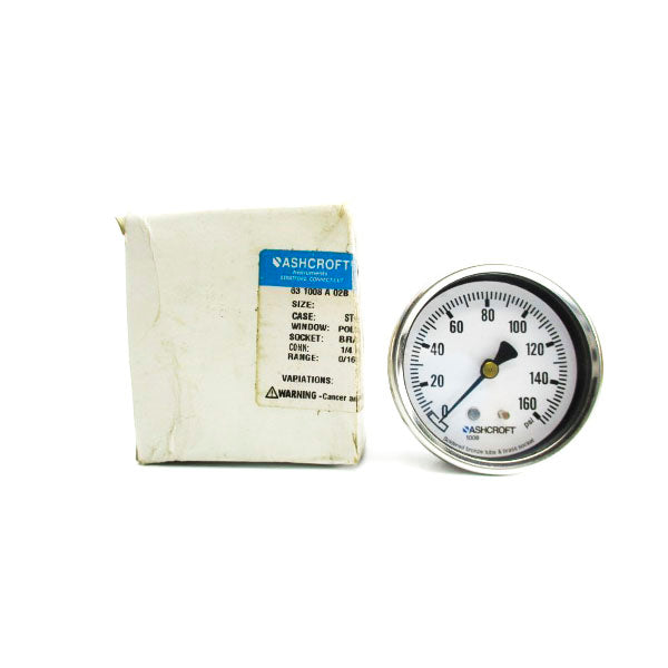 ASHCROFT 631008A02B160# 0-160PSI 63MM NSMP