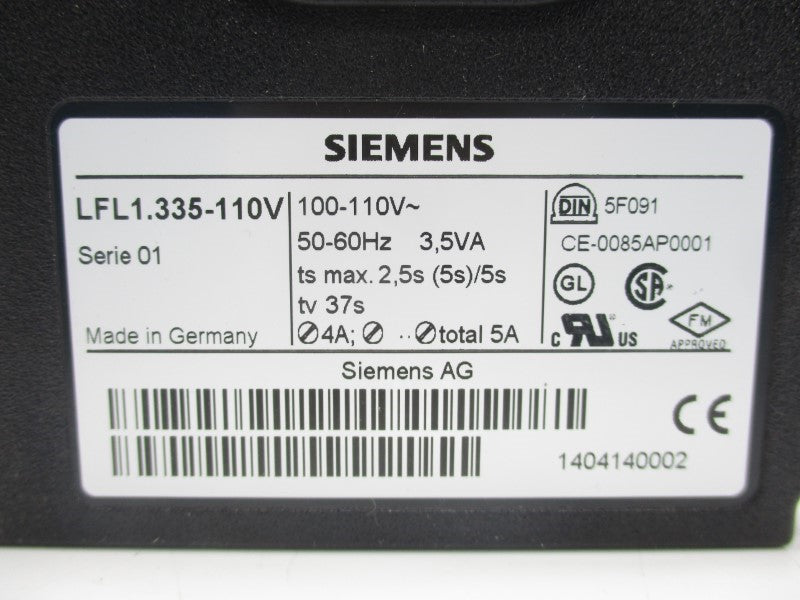 SIEMENS LFL1.335-110V 100-110V UNMP