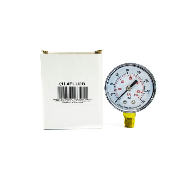 GRAINGER 4FLU2B 0-160PSI NSMP