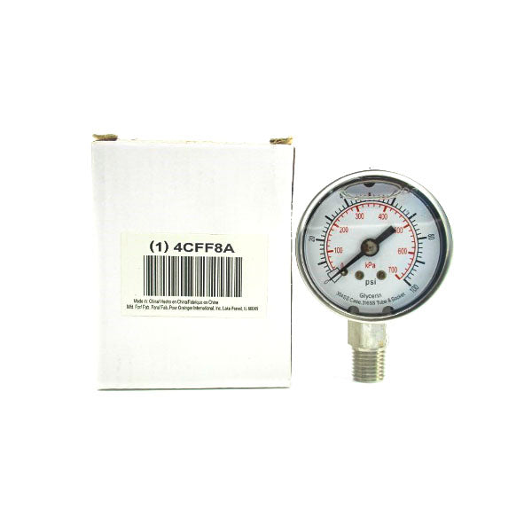 GRAINGER 4CFF8A 0-100PSI NSMP