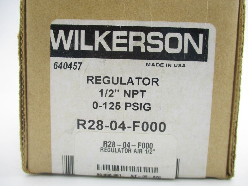 WLIKERSON R28-04-F000 0-125PSI 1/2" NSMP