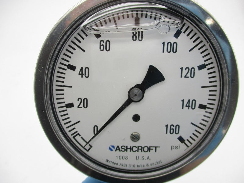 ASHCROFT 10-1008-SL-02L-160# 0-160PSI 100MM NSMP
