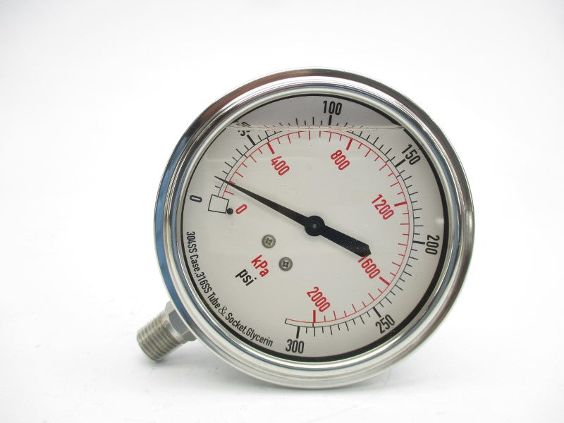 GRAINGER 4CFK3 0-300PSI 3-1/2" NSMP